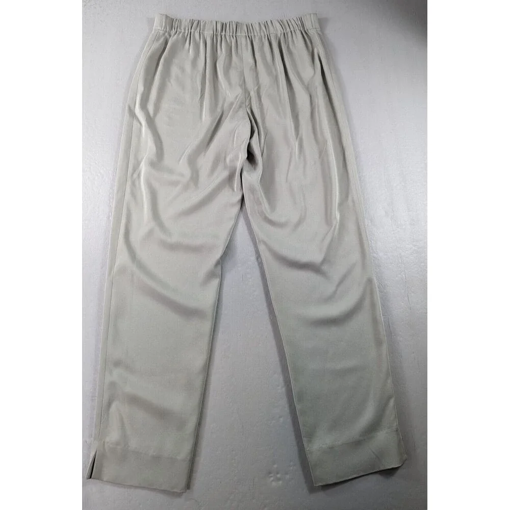 Nic+Zoe Crop Copper Penny Pants Women 6 Stretch Work Casual Sleek Minimalist NWT